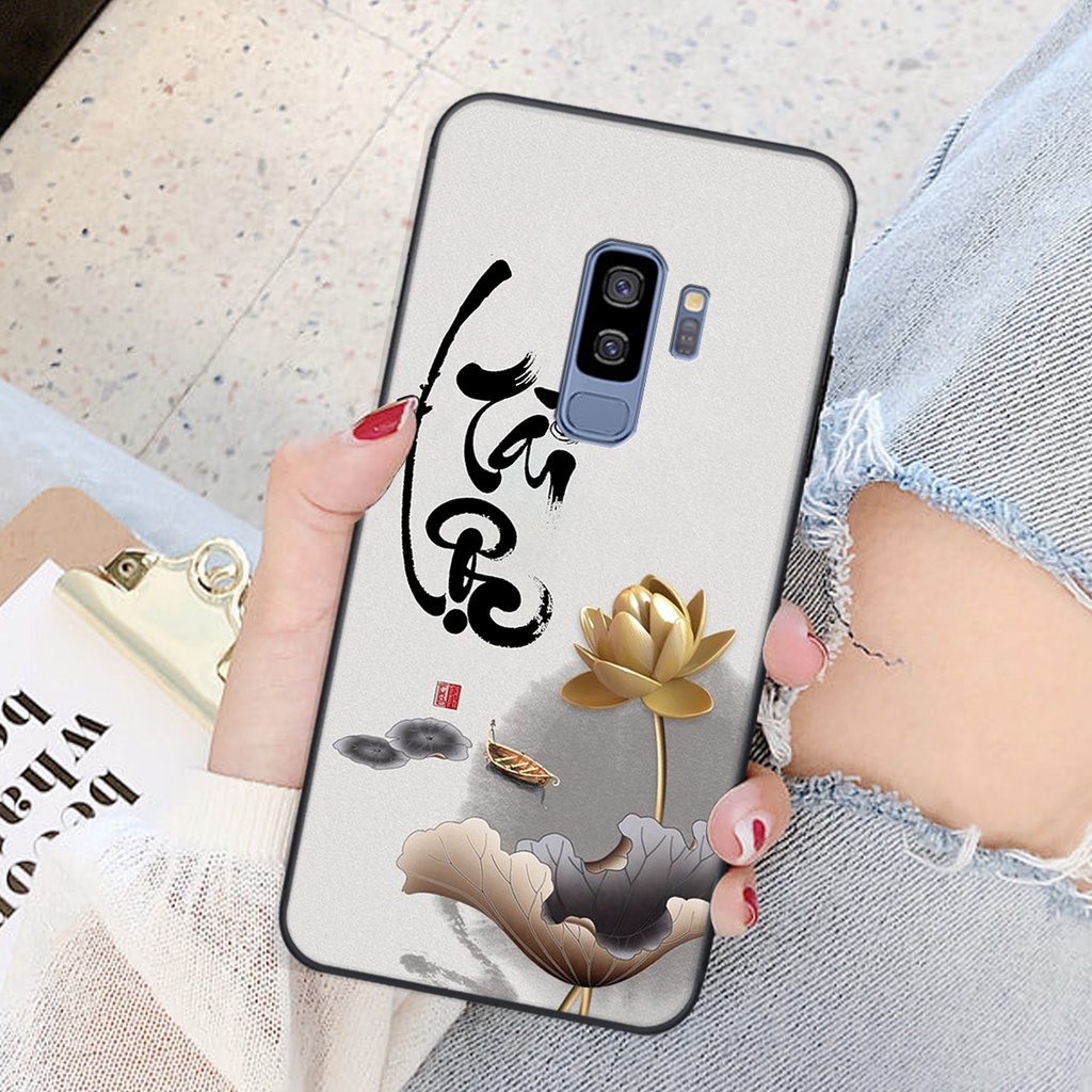 Ốp lưng Samsung Galaxy S9 PLUS in hình chữ tài chữ lộc, Cha Mẹ, bình an SIÊU ĐẸP