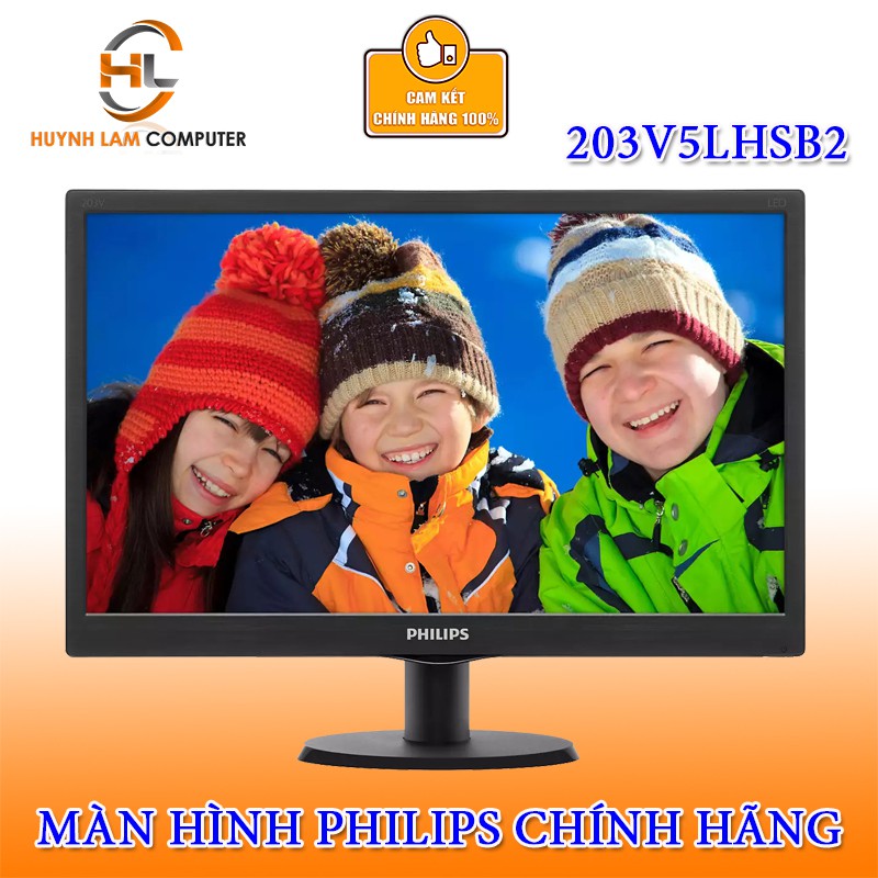 Màn hình máy tính 20 inch Philips 203V5LHSB2 VGA/HDMI chính hãng DGW phân phối