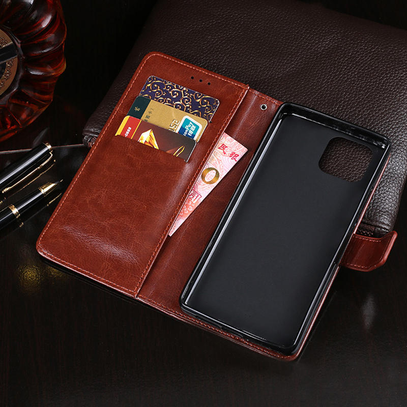 Bao da PU điện thoại dạng ví nắp lật từ tính bảo vệ cho Huawei Nova 8 SE