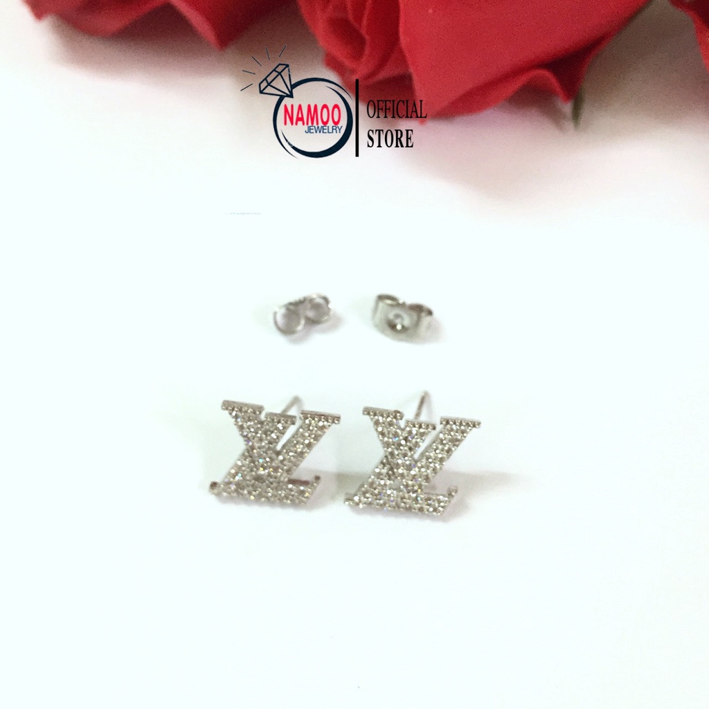 Khuyên Nụ Bạc Đính Đá T712 Namoo Jewelry
