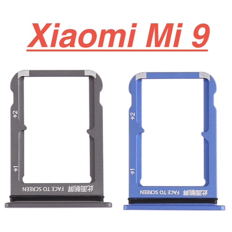 Khay đựng sim XIAOMI Mi 9 miếng khay chứa thẻ nhớ ổ bắt sim sóng linh phụ kiện điện thoại thay thế hư rớt