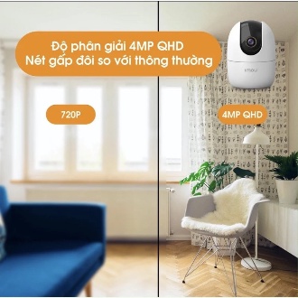 Camera Imou IP Wifi Không Dây Siêu Nét A42P 4Mp 2K, Xoay 360 độ 1440P - hàng chính hãng, bảo hành 2 năm