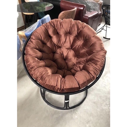 Ghế nệm tròn mây nhựa thư giãn Papasan