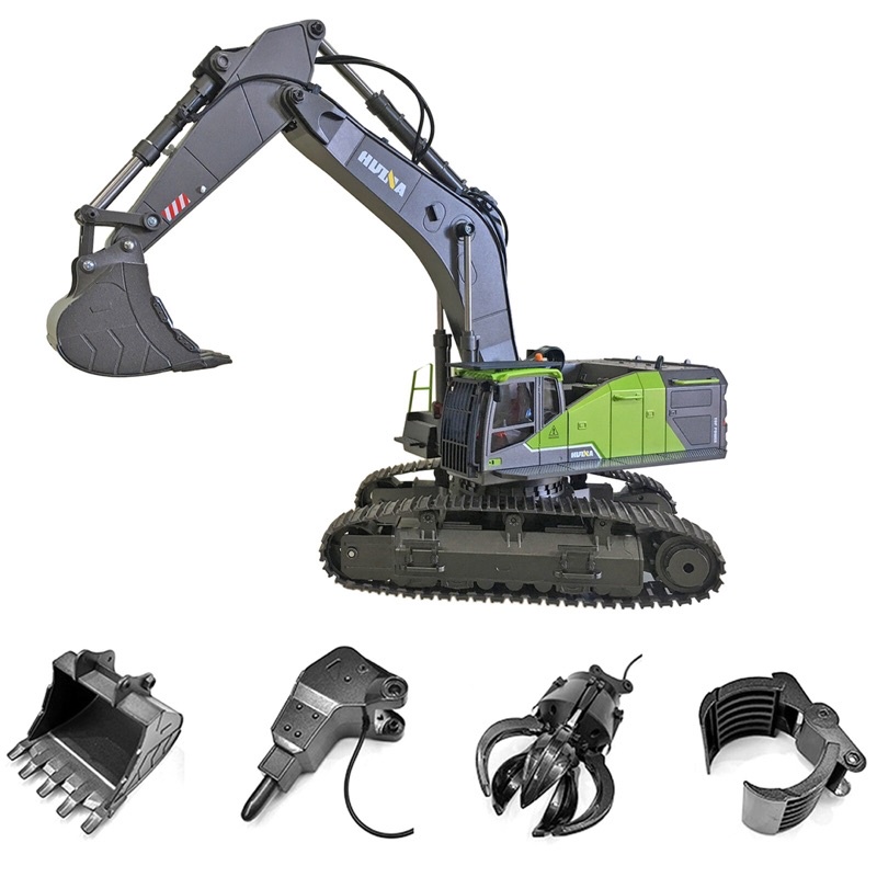 Máy xúc đất huina 1593 huina 593 điều khiển từ xa