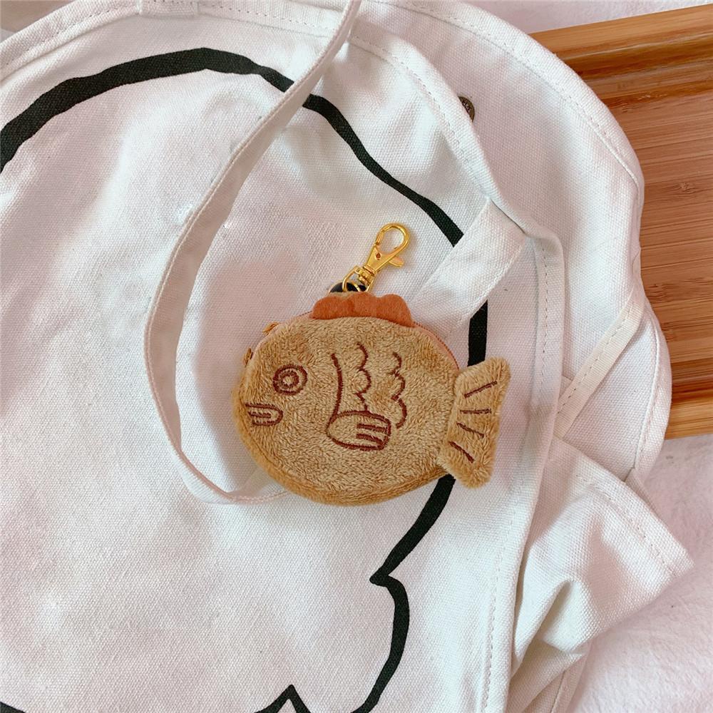 MXGOODS Ví Đựng Tiền Xu Hình Con Cá Có Móc Khóa