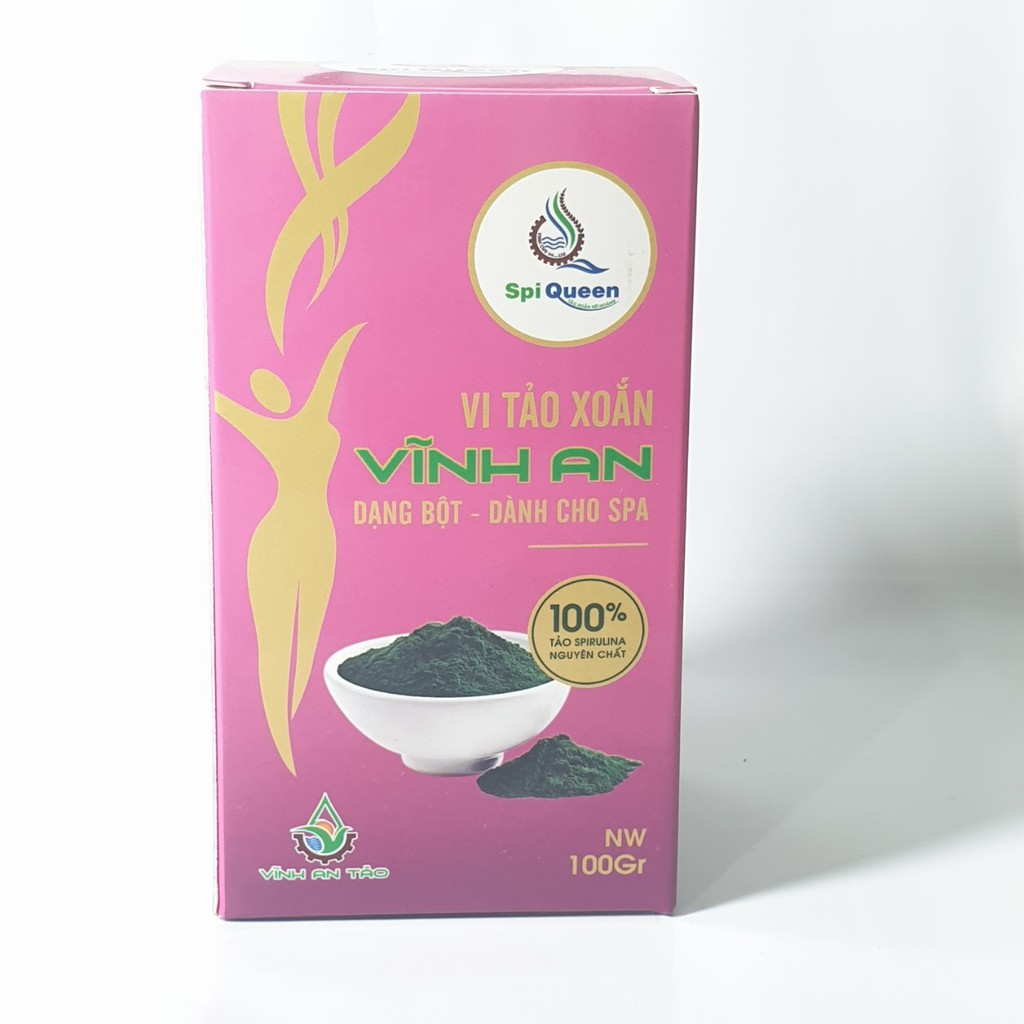 Vi tảo xoắn - cốm tảo xoắn Vĩnh An hộp 100 gram đẹp da dùng trong spa