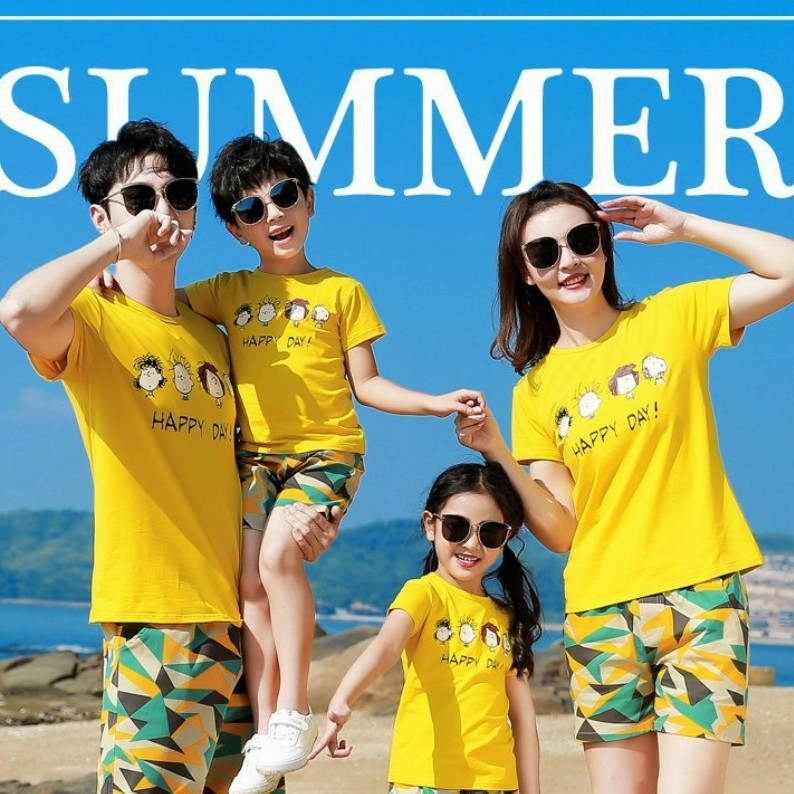 Áo gia đình ,áo nhóm đi biển giá sỉ , đủ màu , đủ size từ 8kg đến 100kg.