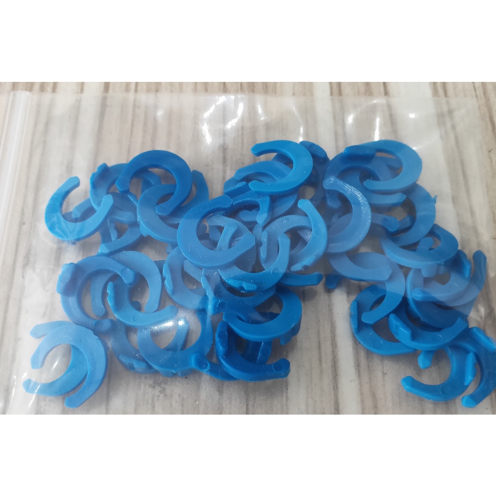 Com bo 30 cái kẹp móng ngựa cho phụ kiện nối nhanh lọc nước ro, kẹp nhựa, đệm giữ chặt phụ kiện