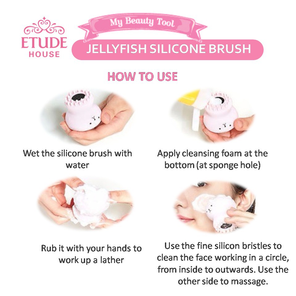 [ETUDE HOUSE] Chính hãng - My Beauty Tool Jellyfish Silicone Brush Cọ rửa mặt Silicon bạch tuộc | BigBuy360 - bigbuy360.vn