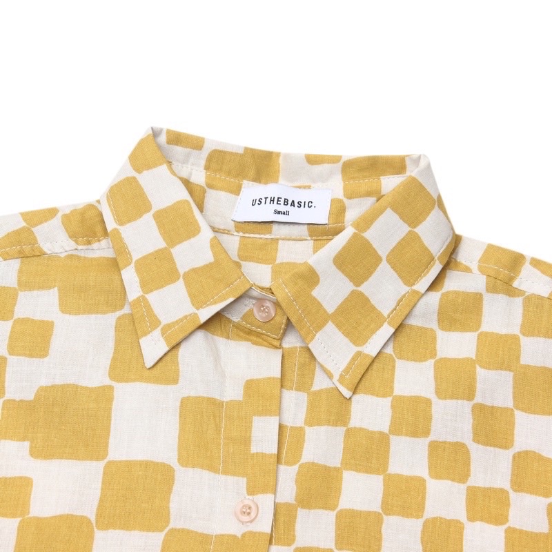 Usthebasic - Set Áo Quần CheckerBoard Pocket