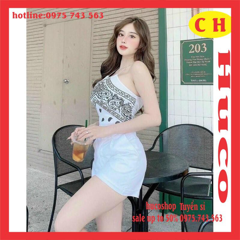 [ẢNH THẬT] Áo Yếm nữ thổ Cẩm dây bún đan dây chất bozip dày dặn áo croptop body hở lưng sexy hai màu form 52kg đổ về