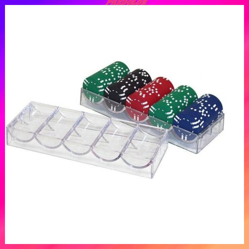 Bộ 100 Chip Chơi Game Casino 5 Hàng Chuyên Nghiệp 20.5X7.8X2.8Cm 2