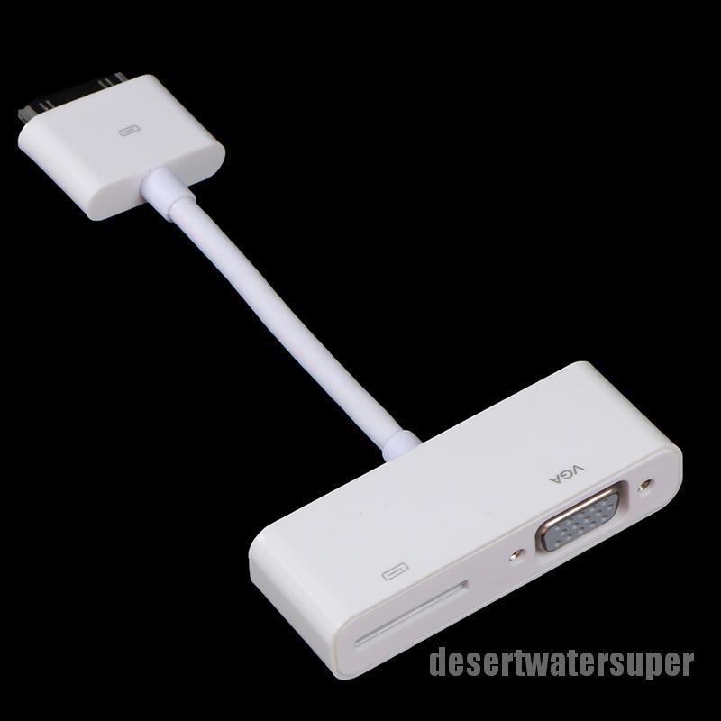 Bộ Chuyển Đổi Dtws 30pin Digital Av Sang Vga Cho Iphone 4 4s Ipod Ipad 2 3