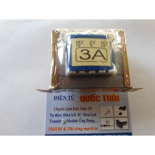 Biến áp nguồn đôi 15 0 15 VAC 3A