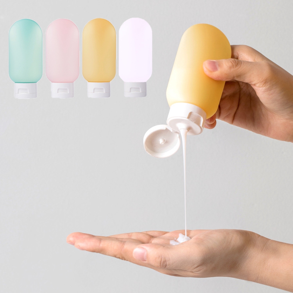 Bình Nước Silicone 60ml Có Nắp Đậy Chống Tràn Tiện Dụng Độc Đáo