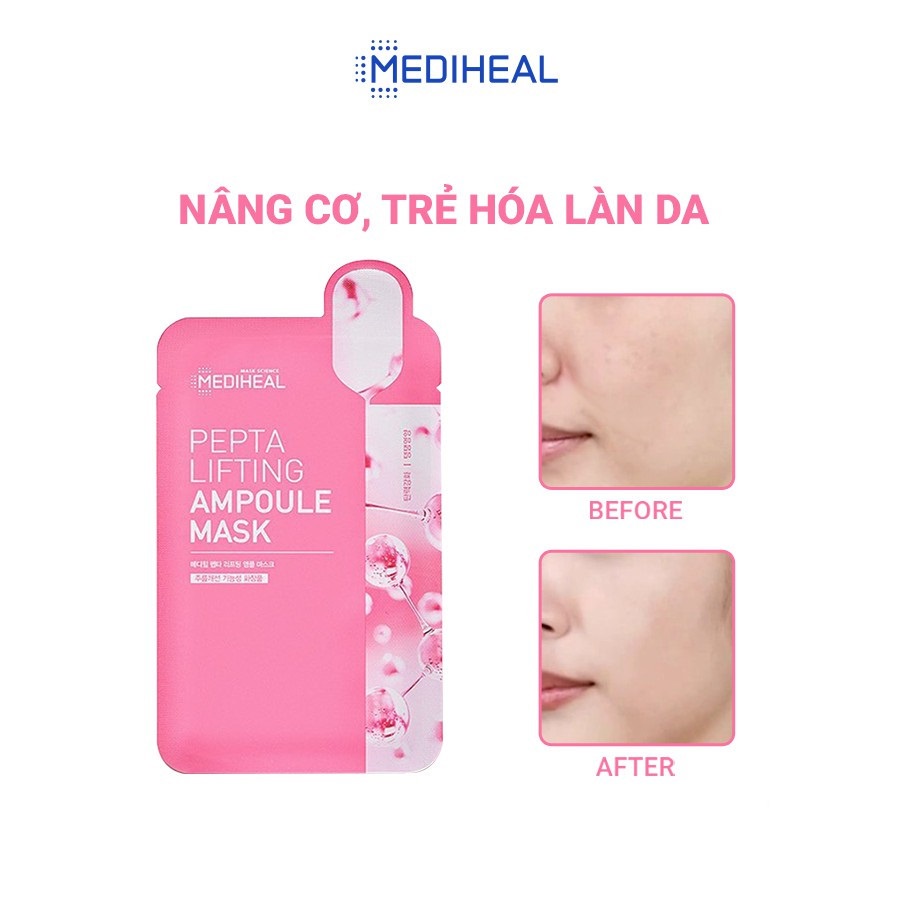 Mặt nạ nâng cơ ngăn ngừa lão hoá Mediheal Pepta Lifting Ampoule Mask 20ml