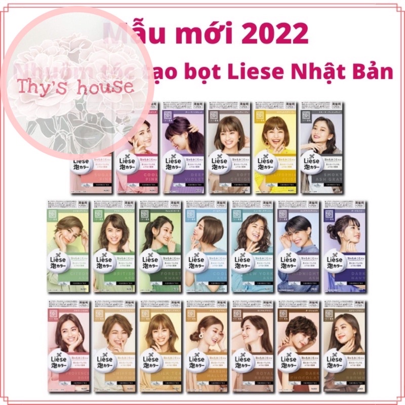 Nhuộm tóc dạng bọt LIESE NHẬT BẢN 2022