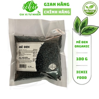 Mè đen ORGANIC,hạt vừng đen hữu cơ thích hợp chế biến ăn dặm cho bé gói 100g
