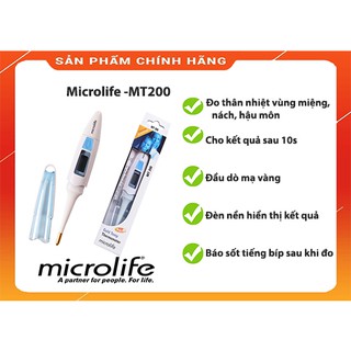 [CHÍNH HÃNG]Nhiệt kế hồng ngoại Microlife -MT200 - Đo thân nhiệt cơ thể(Tặng kèm áo mưa)