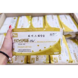 Combo 10 bịch bông tẩy trang hoamis 100 miếng giá sỉ