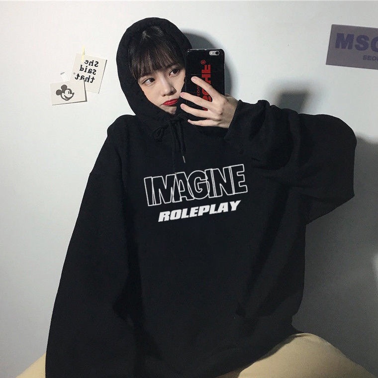 Áo Khoác Hoodie Mỏng In Họa Tiết Kiểu Hàn Quốc Thời Trang Mùa Đông 2022 Cho Nữ