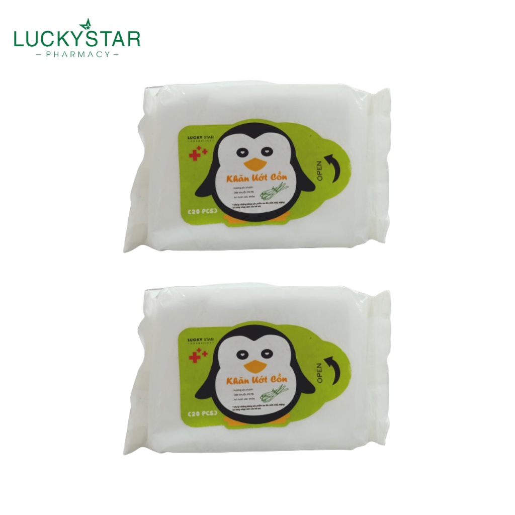 Combo 2 tặng 1 Khăn ướt cồn LUCKYSTAR