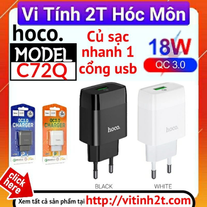 Củ Sạc Nhanh Hoco C72Q sạc nhanh 18w