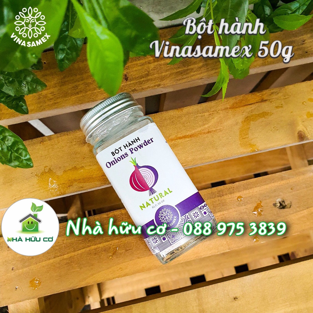 Bột hành Vinasamex 50g - Date: 9/2022 - vị ngọt tự nhiên giúp tạo hương vị trong các món ăn - Nhà Hữu Cơ