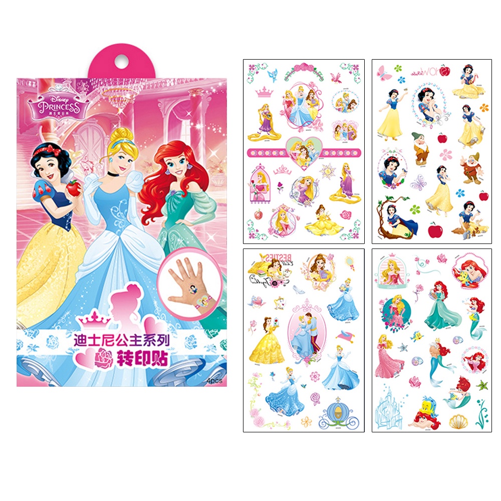 DISNEY Hình Xăm Dán Chống Nước Hình Chuột Mickey Minnie Và Kỳ Lân Đáng Yêu Cho Bé