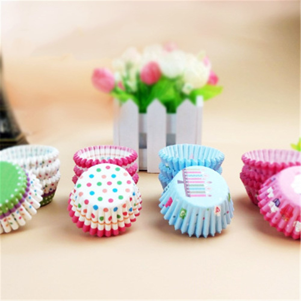 Set 100 Cốc Làm Bánh Cupcake / Muffin / Cupcake / Bánh Cupcake / Sinh Nhật Tiện Dụng