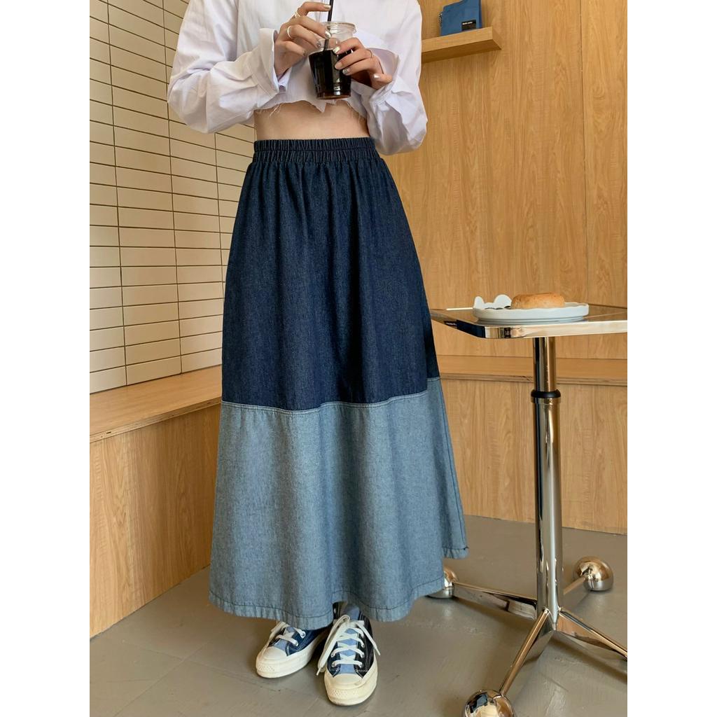 Chân váy jean Lưng Cao Thời Trang Dành Cho Nữ