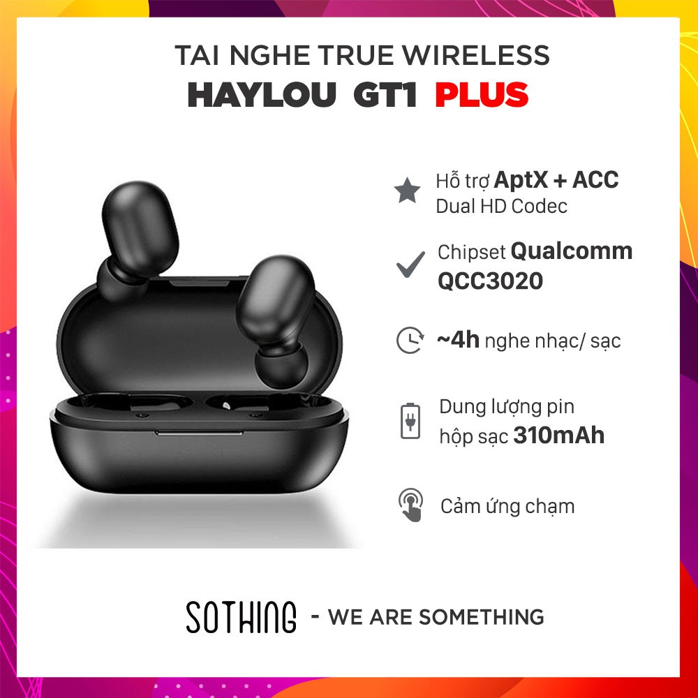 [Mã ELMS5 giảm 7% đơn 300K] Tai Nghe True Wireless HAYLOU GT1 Plus - Hàng Chính Hãng | BigBuy360 - bigbuy360.vn