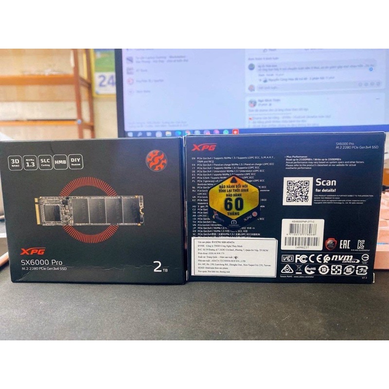 Ổ ssd nvme adata 2tb chính hãng sx8200 pro | BigBuy360 - bigbuy360.vn