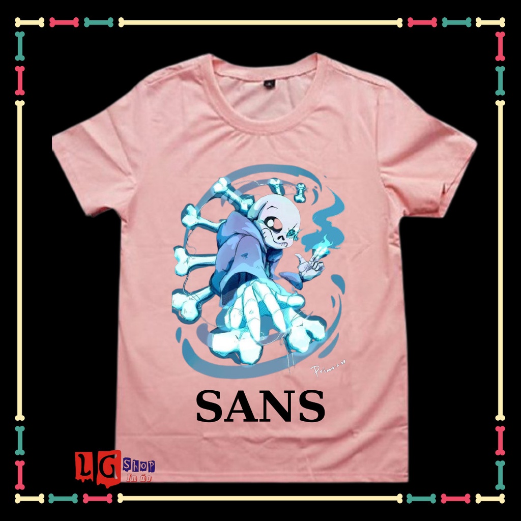 ÁO THUN IN HÌNH SANS UNDERTABLE - BIỆT ĐỘI GANGSTER CHO BÉ TRAI ( TỪ 10KG ĐẾN 90KG)