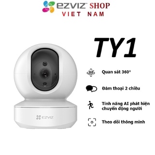 Camera Không Dây WiFi EZVIZ TY1 2MP 1080p / 4MP 2K siêu nét quay quét 360 độ - Ghi hình ban đêm
