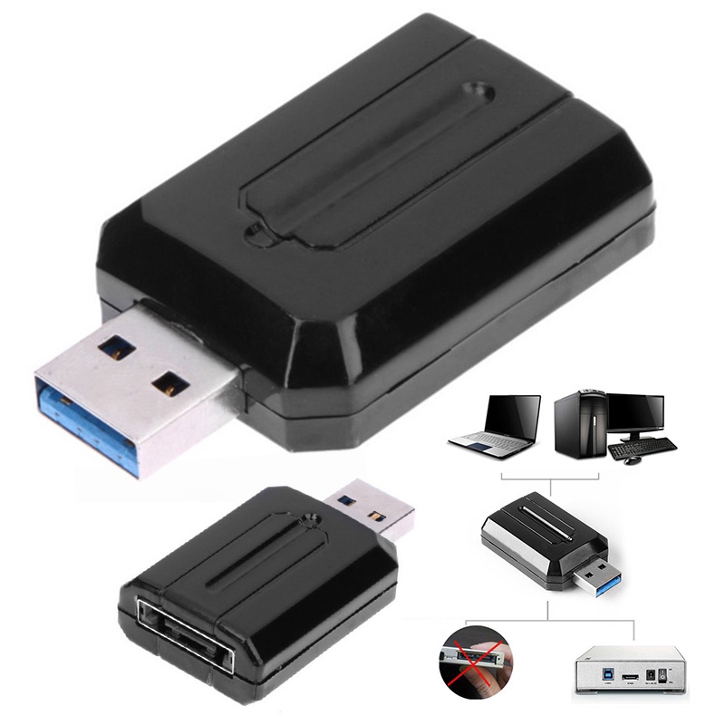 Đầu chuyển đổi USB 3.0 sang ESATA cho ổ cứng HDD 2.5/3.5inch kết nối với Win 2000/XP/VISTA/ WIN7 /OS 9.2 SATA 5gbps | WebRaoVat - webraovat.net.vn