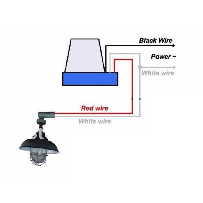 Công tắc cảm biến ánh sáng tự động bật tắt đèn ngoài trời AS10 AC220V 10A