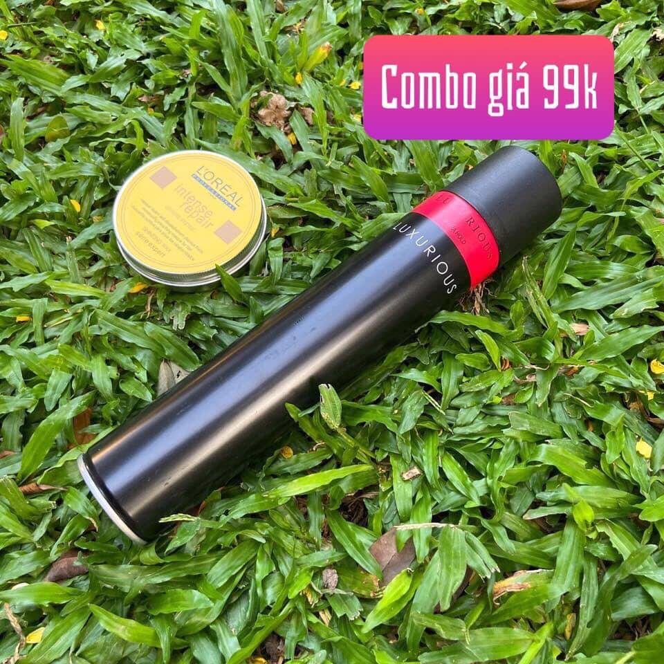 combo gôm luxurious và sáp loreal