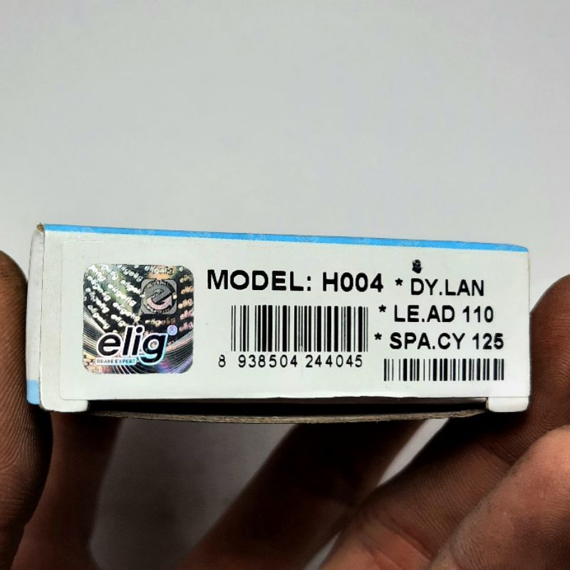 Má phanh. Bố thắng đĩa trước ELIG, mã H004 lắp cho Spacy 125, Lead 110, Dylan, Sh