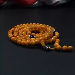 Chuỗi hoa đá màu cam 108 hạt - 8 ly