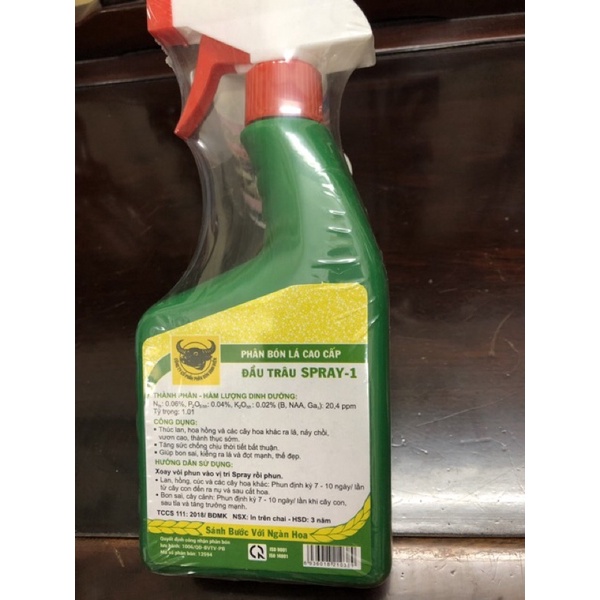 PHÂN ĐẦU TRÂU SPRAY-1  500ml pha sẵn dạng xịt