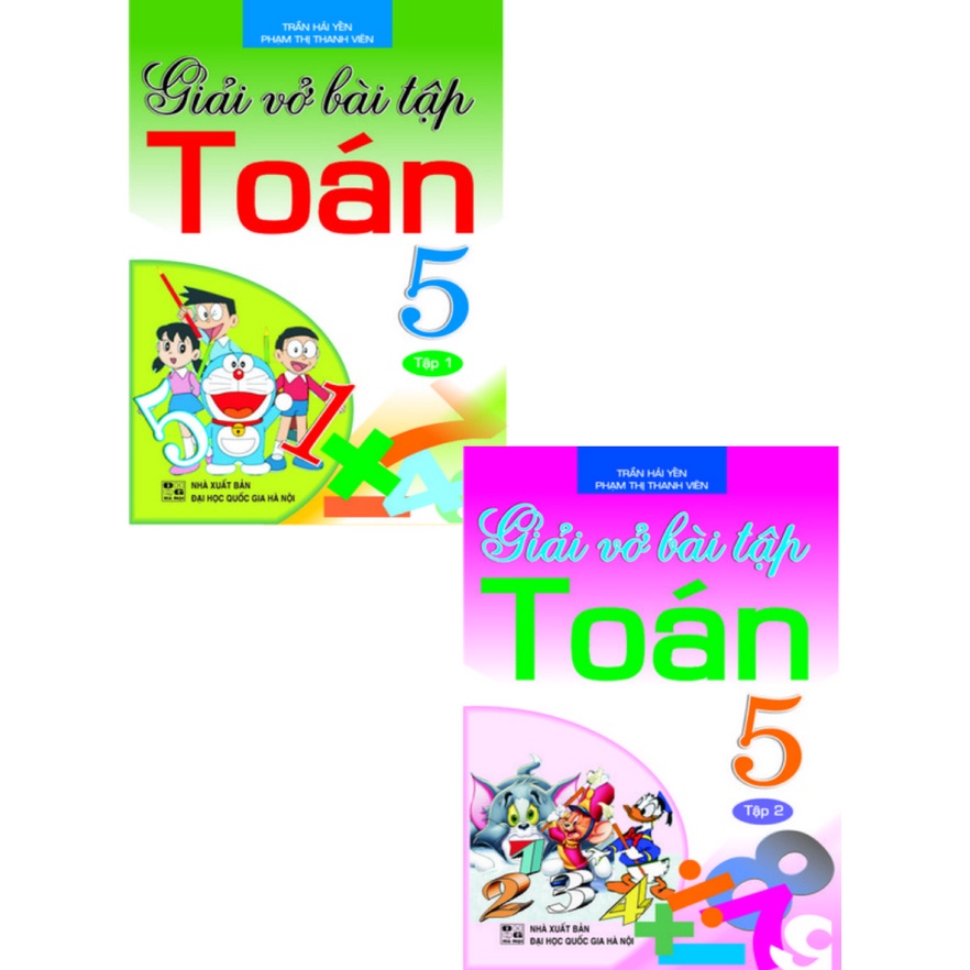 Sách - Combo Giải Vở Bài Tập Toán 5 (tập 1+2