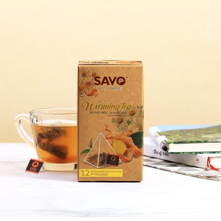 Trà Warming tea SAVO - Trà thảo mộc (trà đen, gừng, hoa cúc, vỏ cam)