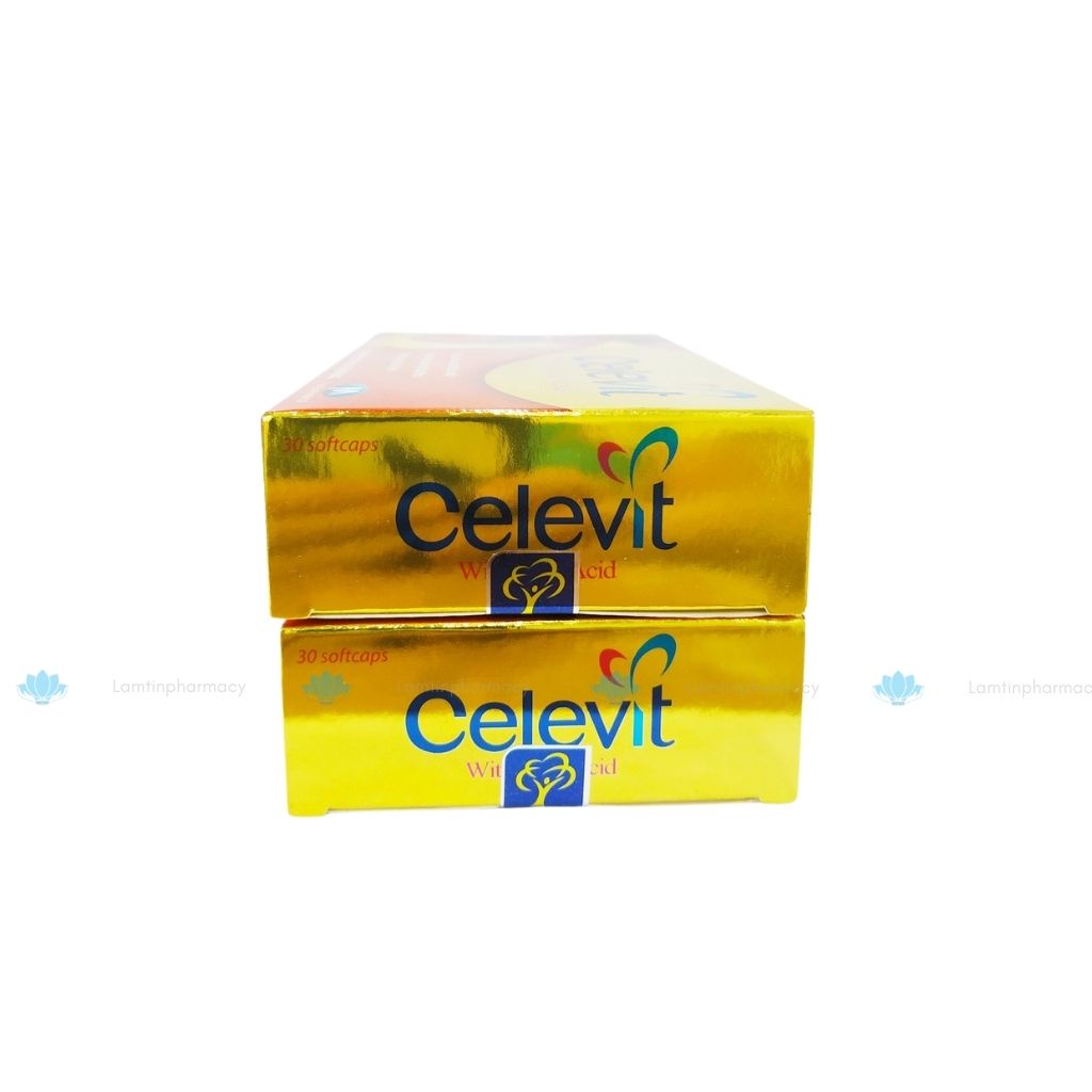 Celevit with folic acid Bổ sung sắt acid folic cho người có nguy cơ thiếu máu Hàng Chính Hãng Hộp 30 viên
