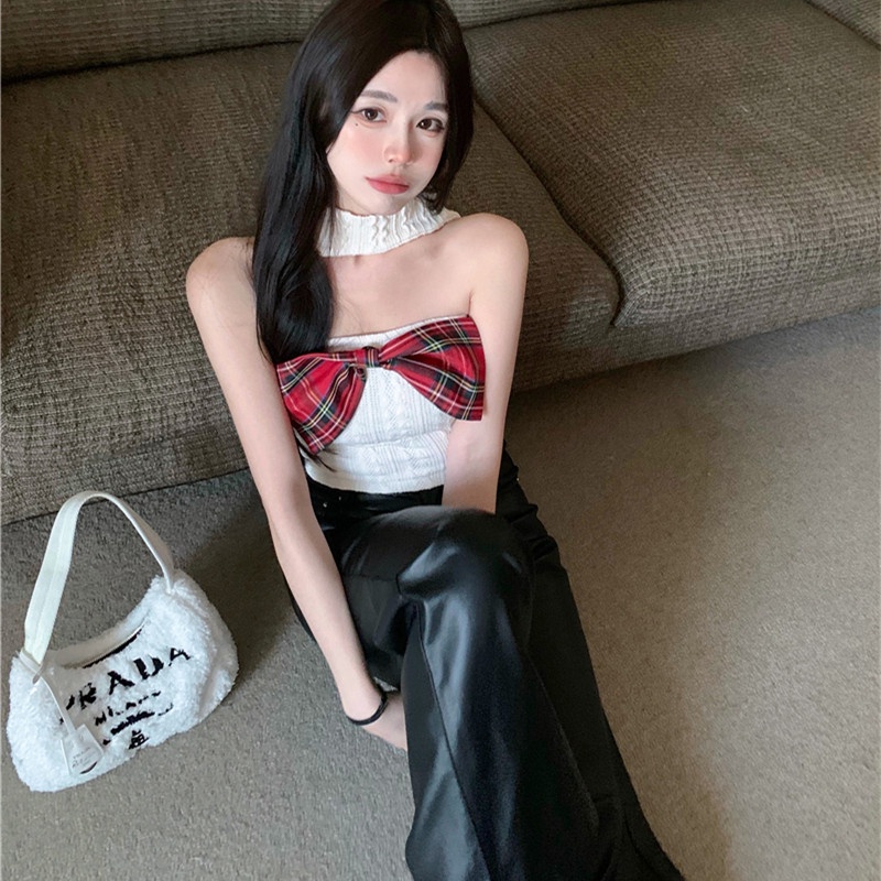 Áo Hai Dây Phối Nơ Xinh Xắn Thời Trang