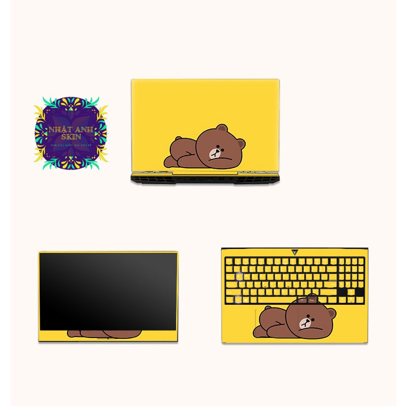 Skin màu vàng dành cho các loại laptop