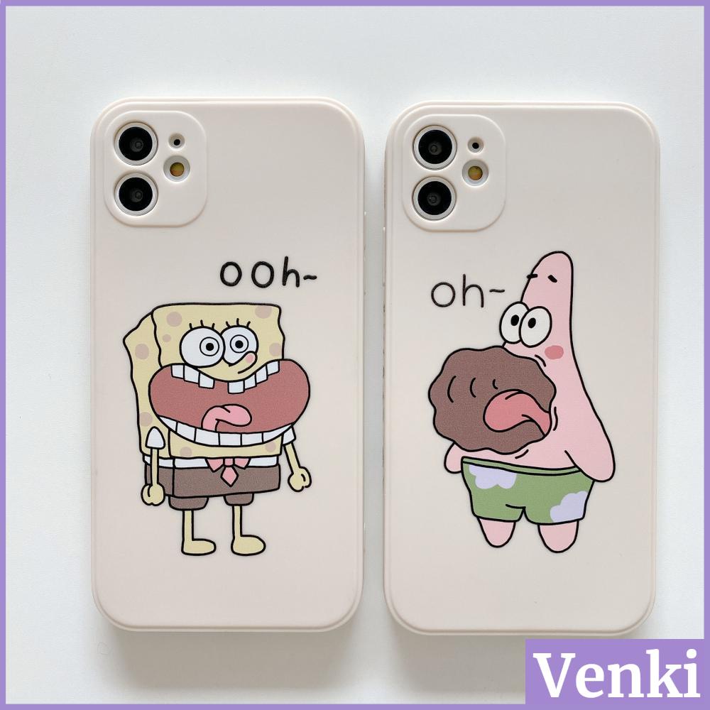 Ốp điện thoại tpu mềm góc vuông hình cậu bé bọt biển thích hợp cho iPhone 7 11 Plus/8 XR XS Pro 12 max X/XS pro 7/8/S