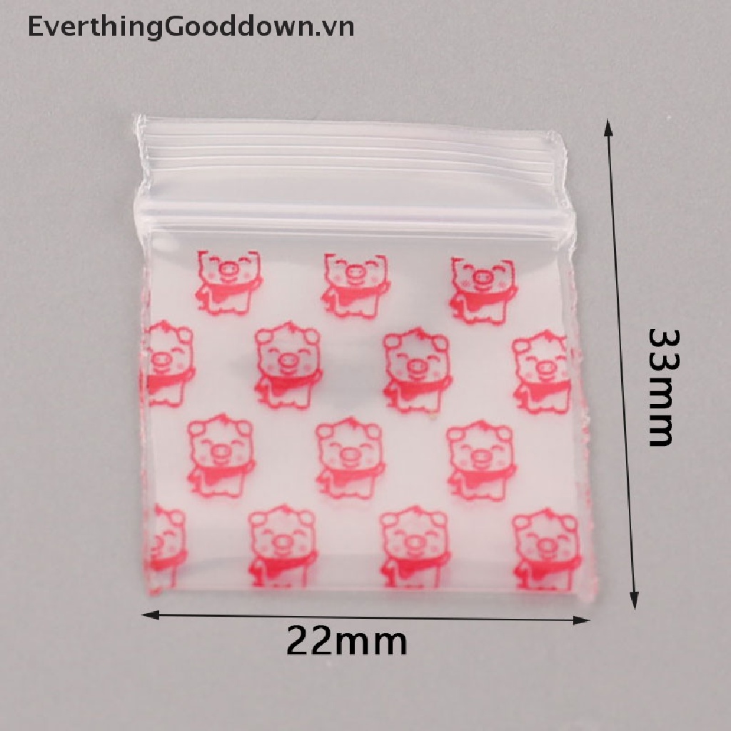 Set 100 Túi Zip Nhựa Mini Tiện Dụng