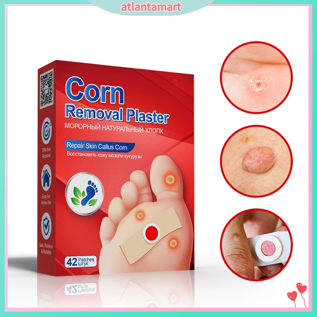 Hộp 42 cái miếng dán loiạ bỏ mụn cóc thoáng khí tiện dụng chống thấm nước