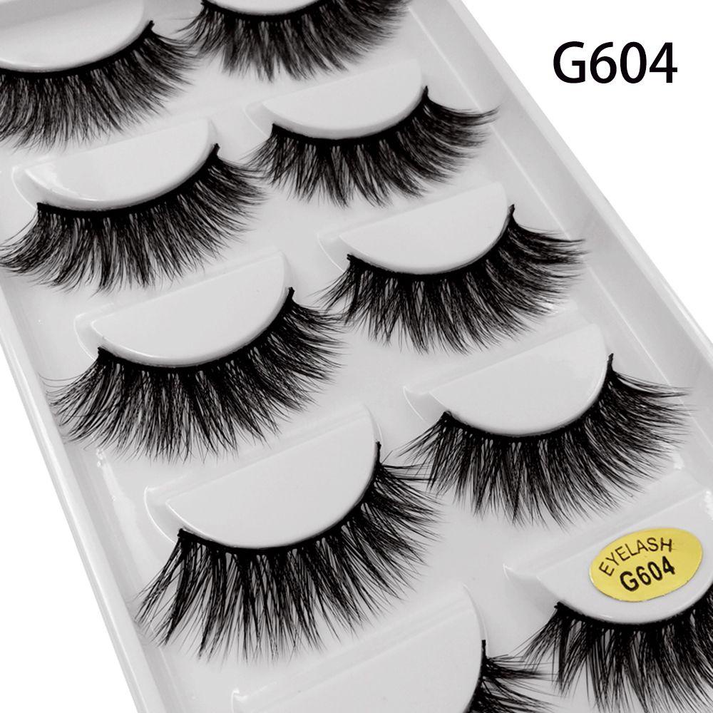 Bộ 5 Cặp Lông Mi Giả 3D Tự Nhiên Thời Trang Dành Cho Nữ